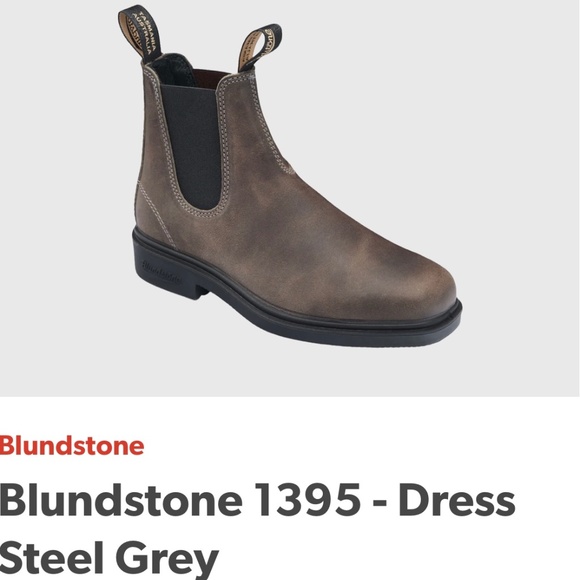 Blundstone Dress Chisel Toe Steel Grey - Picture 1 of 5
